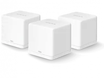 Sistema WiFi Mesh - Mercusys Halo H30G, 3 unidades, Doble Banda, MU-MIMO, AC1300 Mbps, Control parental