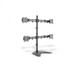 Soporte Par Tv Y Monitores De Sobremesa Apto Para 4 Monitores De Hasta 27 Pulgadas, Brazos Giratorios 90o Inclinables Digitus Da-90364