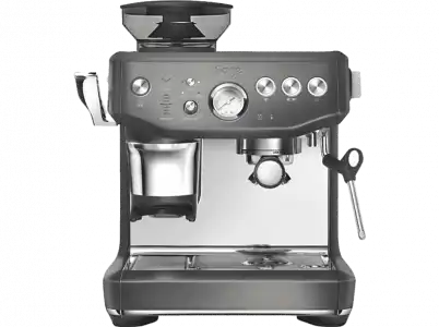 Cafetera express - Sage SES876BST, 9 bar, 1850 W, 16 Tazas, Acero inoxidable negro