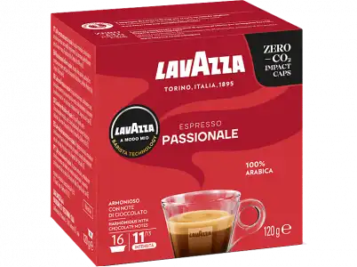 Cápsulas monodosis - Lavazza PASSIONALE Contiene 16 cápsulas de café