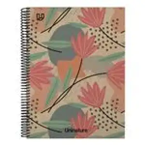 Cuaderno forrado A4 Grafoplás liso UniNature Flores