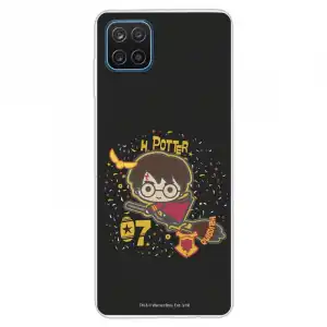 Funda Oficial de Harry Potter Fondo Negro para Samsung Galaxy A12