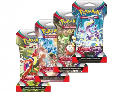 Juego - Magicbox Pokémon TCG: Scarlet & Violet Sleeved, Booster con 10 cartas, Aleatorio