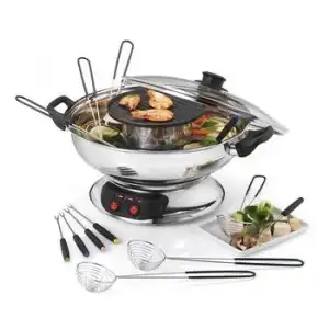 Kitchen Chef Set Fondue 1950w 6 Tenedores - Kcpfondasia