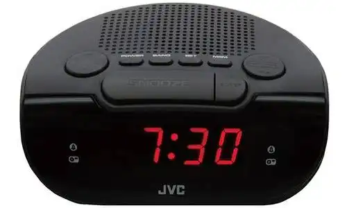 Radio despertador JVC RA-F120B Negro