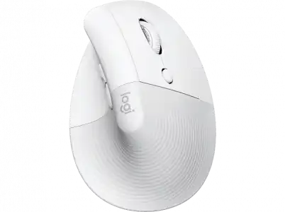 Ratón inalámbrico - Logitech Lift Vertical para Mac, Ergonómico, Inalámbrico, 4000 ppp, Blanco