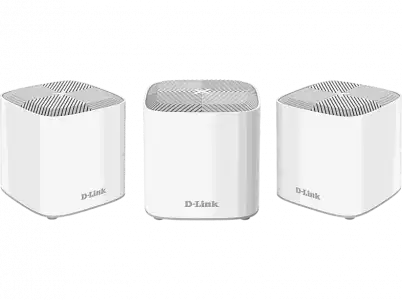 Sistema WiFi Mesh - D-Link COVR-X1863, 3 Extensores red hasta 420m2, WiFi-6, 1800 Mbps, Blanco