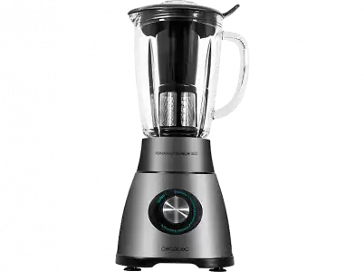 Batidora de vaso - Cecotec Power Black Titanium, Vaso, Potencia 1800W, Inox