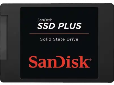 Disco duro SSD interno 240 GB - SanDisk PLUS, Lectura 530 MB/s, Escritura 440 Sata III, 2.5", Negro