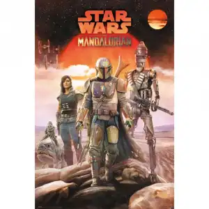 Erik Maxi Póster Star Wars The Mandalorian Grupo 91.5x61cm