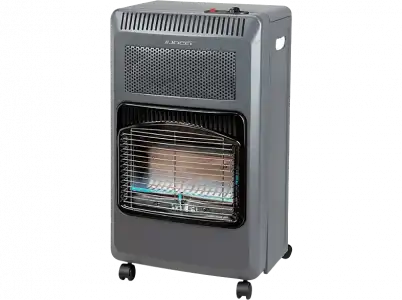 Estufa de gas - Jocel JAG007353, 3500 W, 20-60 m², 2 Potencias, Soporta bombona 15 kg, Gris