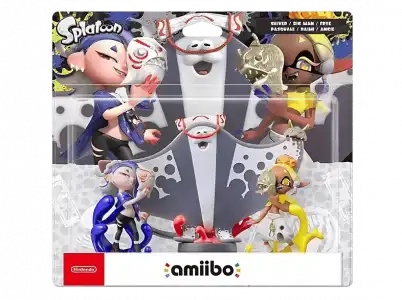 Figura - Nintendo Amiibo Splatoon 3 Deep Cut, Shiver, Frye y Big Man