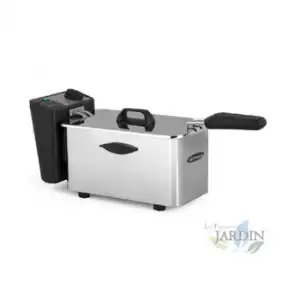 Freidora Profesional De Acero Inox Orbegozo. Capacidad De 3,5 Litros. Termostato Regulable. Potencia 2000 W.