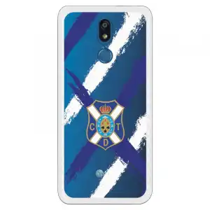 Funda Oficial Club Deportivo Tenerife Escudo Clear Para Lg K40