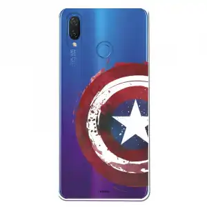 Funda Oficial Escudo Capitan America Para Huawei P Smart Plus