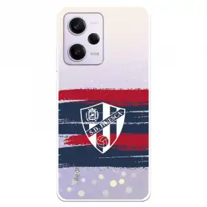 Funda Para Xiaomi Redmi Note 12 Pro 5g Del Sd Huesca Rayas Transparente - Licencia Oficial Sd Huesca