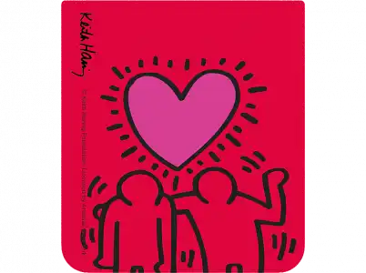 Funda - Samsung Keith Haring Flipsuit Card Love, Para Galaxy Z Flip5, Rojo