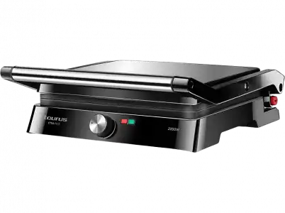 Grill - Taurus Etna Inox, 2200 W, y Plancha, Capa Antiadherente, Bandeja recoge grasas