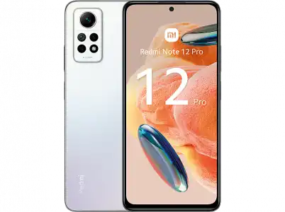 Móvil - Xiaomi Redmi Note 12 Pro, Blanco, 256 GB, 8 GB RAM, 6.67" AMOLED FHD+ 120Hz, Snapdragon 732G, 5000 mAh, Android