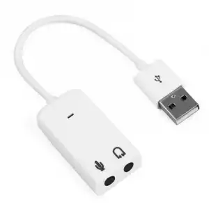 OcioDual Tarjeta de Sonido Externa 7.1 USB 2.0 Mini Jack 3.5mm