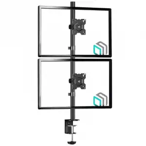 Onkron D208E-B Soporte para Dos Monitores 13"-34" en Vertical Negro