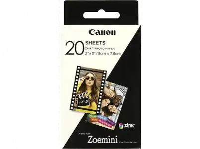 Papel Fotográfico - Canon Zink Zp-2030, 20 unidades, compatible con Zoemini PV-123