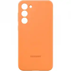 Samsung Silicone Case Funda de Silicona Naranja para Galaxy S23 Plus