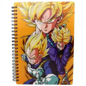 SD Toys Dragon Ball Z Libreta Efecto 3D Saiyans