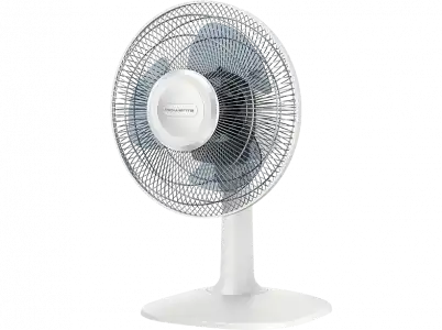 Ventilador de sobremesa - Rowenta VU2110 Essential, 28 W, 20 m³/min, 46 dB, 2 Niveles, Oscilante, Blanco