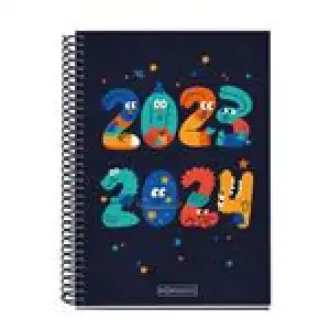 Agenda escolar 2023/2024 Miquelrius Plus semana vista Year Azul marino