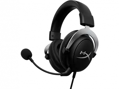 Auriculares gaming - HyperX CloudX Stinger, De diadema, Con cable, Para Xbox, Micrófono, Negro y Plata