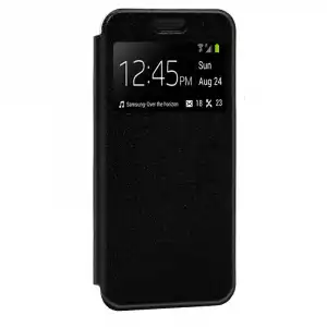 Cool Funda Flip Cover Liso Negro para Xiaomi Redmi Note 6 Pro