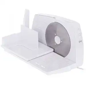 Cortafiambres Plegable, Cuchilla Especial Acero Inox., Corte Ajustable 15 Mm, Disco Corte 17 Cm Blanco 400w Adler Ad4703