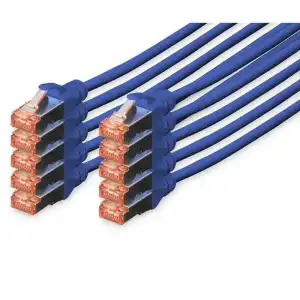 Digitus Cable de Red S-FTP Cat. 6 LSZH 5m Azul 10 Unidades