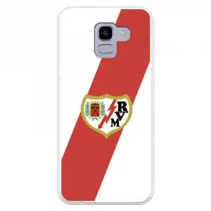 Funda Para Samsung Galaxy J6 2018 Del Rayo Vallecano Escudo - Licencia Oficial Rayo Vallecano