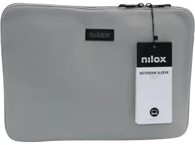 Funda portátil - Nilox NXF1402, Para de 14.1", Universal, Neopreno, Gris