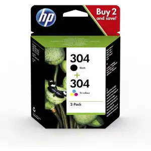 HP 304 Pack Cartucho Tinta Original Negro/Magenta/Cian/Amarillo