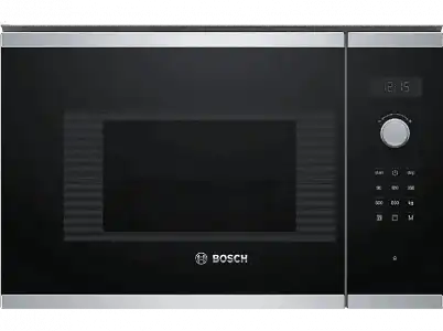 Microondas - Bosch BEL523MS0, Integrable, 800W, 20 L, Acero inoxidable