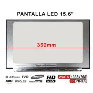 Pantalla LED 15.6" WXGA para Portátil B156XTN08.1 NT156WHM-N49 NT156WHM-N34 30 Pines