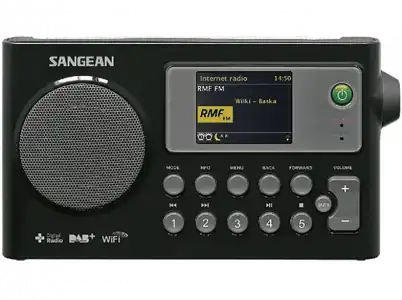 Radio portátil - Sangean WFR-27C, DAB+, FM RDS, Wi-Fi, Negro