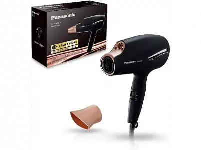 Secador - Panasonic EH-NA98-K825 2000w, Profesional, Ion Mineral,Tecnología Nanoe, Hidratación y Brillo-Dorado