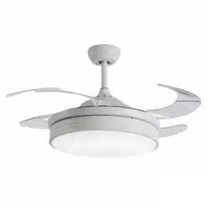 Sulion Bombay Ventilador de Techo WiFi con Luz LED y Mando 62W Blanco