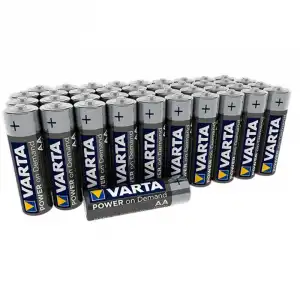 Varta Power On Demand Packs de 40 Pilas Alcalinas AA LR6