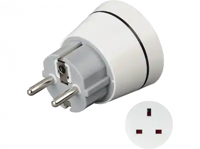 Adaptador enchufe - Hama 00223452, 250 V, 3 clavijas, Blanco