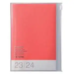 Agenda anual 2024 Mark's B6 Colors semana vista vertical rojo