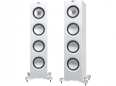 Altavoz de suelo - KEF Q750, Pack 2, 15 150 W, Uni-Q 1”-6.5”, 3 x Woofer  6.5”, 48Hz-28KHz, 8Ω / 88dB, Blanco