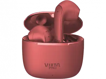 Auriculares True Wireless - Vieta Pro Fit 2, Bluetooth 5.3, Touch Control, Asistente de voz, 20 h, Rojo