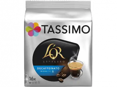 Cápsulas monodosis - Tassimo L'Or Espresso Decaffeinato, 16 cápsulas