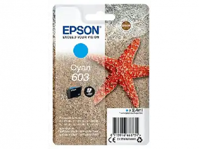 Cartucho de tinta - EPSON 603 Cian, 2.4 ml