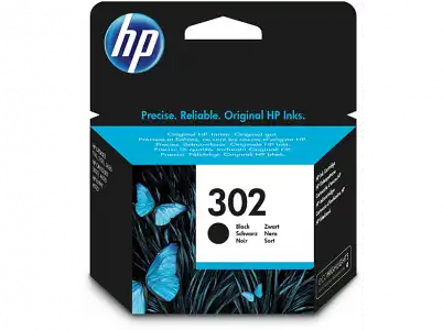 Cartucho de tinta - HP 302, Negro, F6U66AE